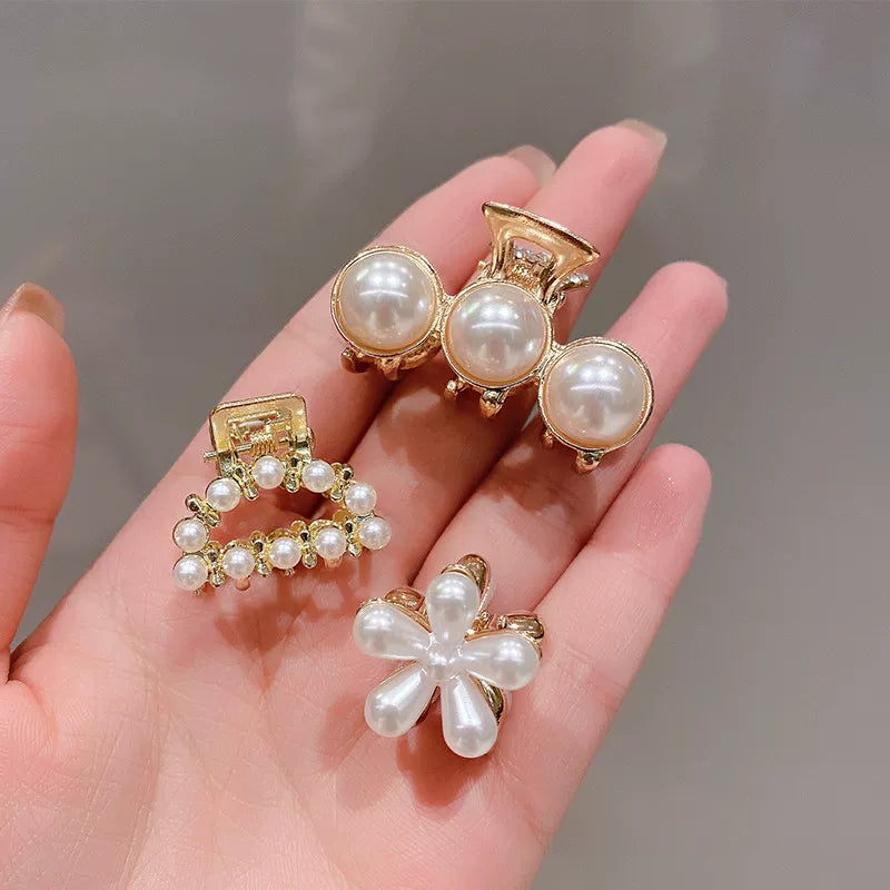 2026 new high-end flash diamond metal hairpin small grab clip women's bangs clip side forehead hairpin Korean headdress