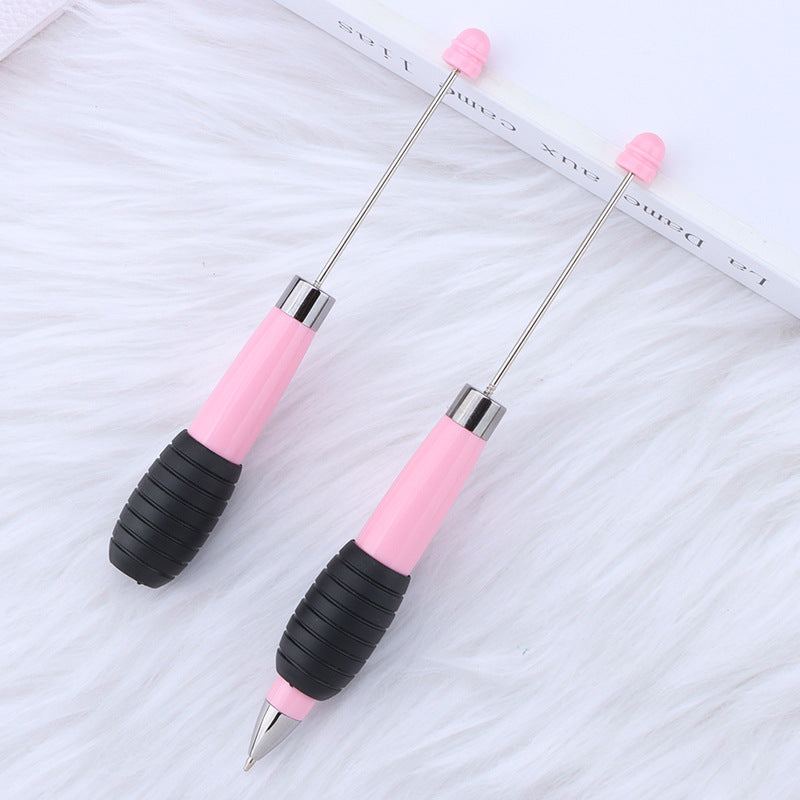 Creative DIY telescopic ballpoint pen, Morandi macaron color rotating telescopic beading, cute love small fresh ballpoint pen