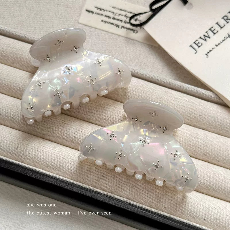 Korean Style Half-Up Small Claw Clip for Women, High-End 2026 New Shark Hair Clip at the Back of the Head, Small Volume Hair Clip, Ponytail Clip
