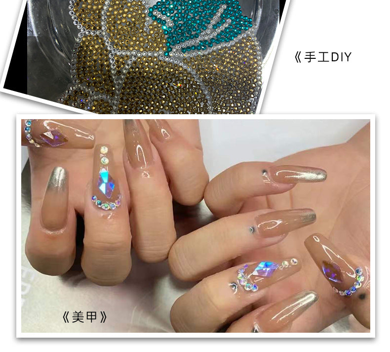 AB Colorful Resin Flat Bottom Rhinestones - Nail Art Clothing Shoes Bag Accessories