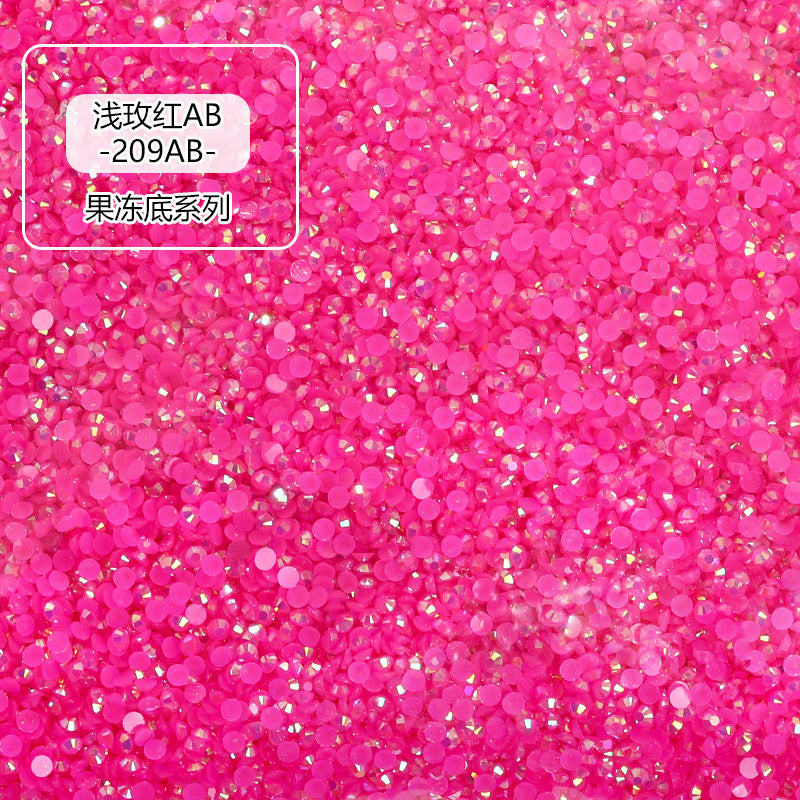 AB Colorful Resin Flat Bottom Rhinestones - Nail Art Clothing Shoes Bag Accessories