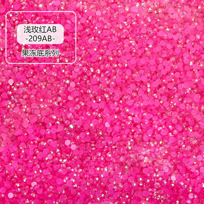 AB Colorful Resin Flat Bottom Rhinestones - Nail Art Clothing Shoes Bag Accessories