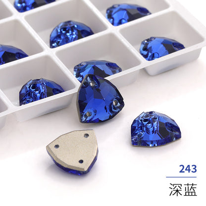 K9 Fat Triangle Flat Bottom - Hand-Stitched Drill Artificial Perforation Hat Jewelry Shoes Accessories