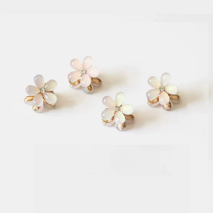 Small mini floral claw clip for women, high-end side, bangs hair clip for front front, delicate princess hair clip