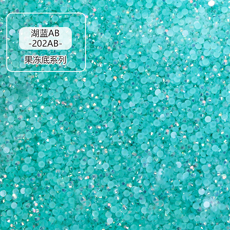 AB Colorful Resin Flat Bottom Rhinestones - Nail Art Clothing Shoes Bag Accessories