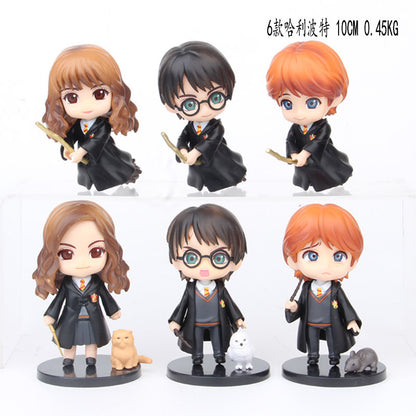 6 Harry Potter Q version Hao Minen gacha doll car ornament dolls