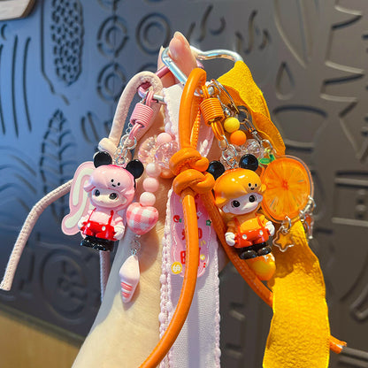 miu is a modi doll bracelet keychain pendant accessories couple DIY bag doll keychain charm wholesale
