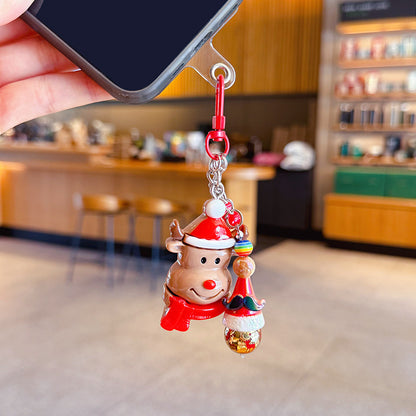 Creative Handmade DIY Plush Christmas Keychain Pendant Santa Miu Series Bag Ornament Small Gift
