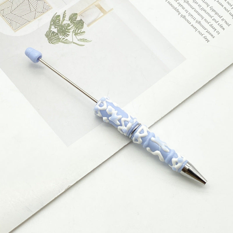 DIY cream hand-painted ballpoint pen hand-painted oil ballpoint pen macaron cream spinning cute pen spot wholesale