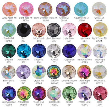 Cross-border K9 gemstone flower crystal glass special-shaped rhinestone headband, phone case crystal accessories, nail art diamond gemstone flower diamond beads