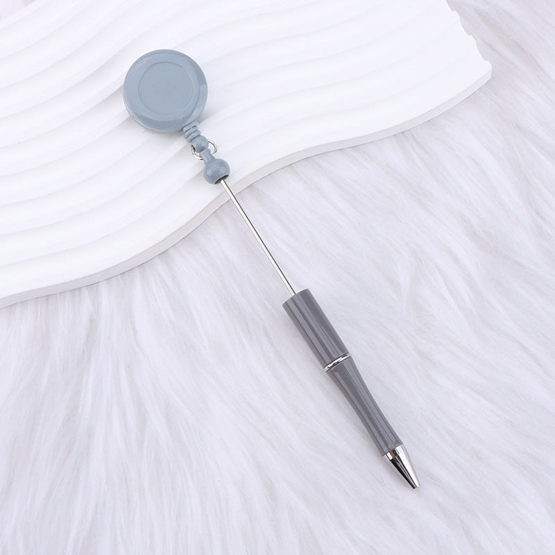 DIY easy to pull buckle ballpoint pen color plastic retractable doctor nurse badge card easy pull cable buckle