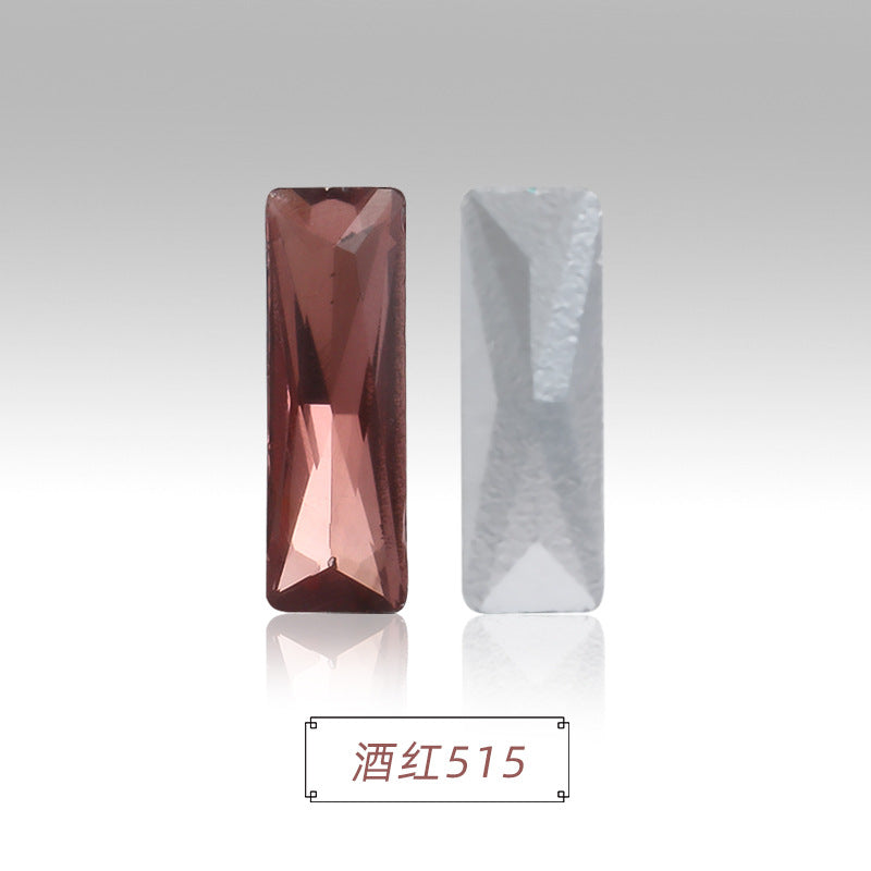 Spot wholesale Rectangular culet, special-shaped, crystal glass diamonds, mobile phone cases, perfume seats, bags and other DIY sticker drills