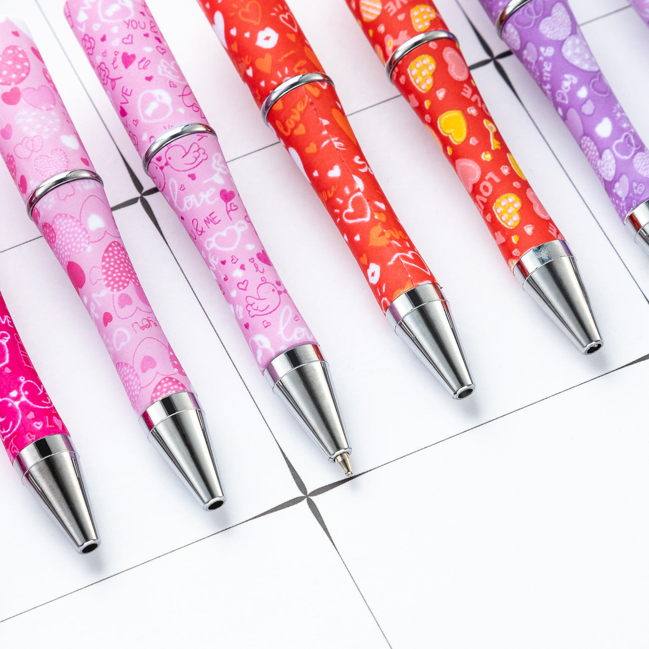 Valentine's Day Beadable Ballpoint Pen – DIY Love Gift Pen | Multiple Colors