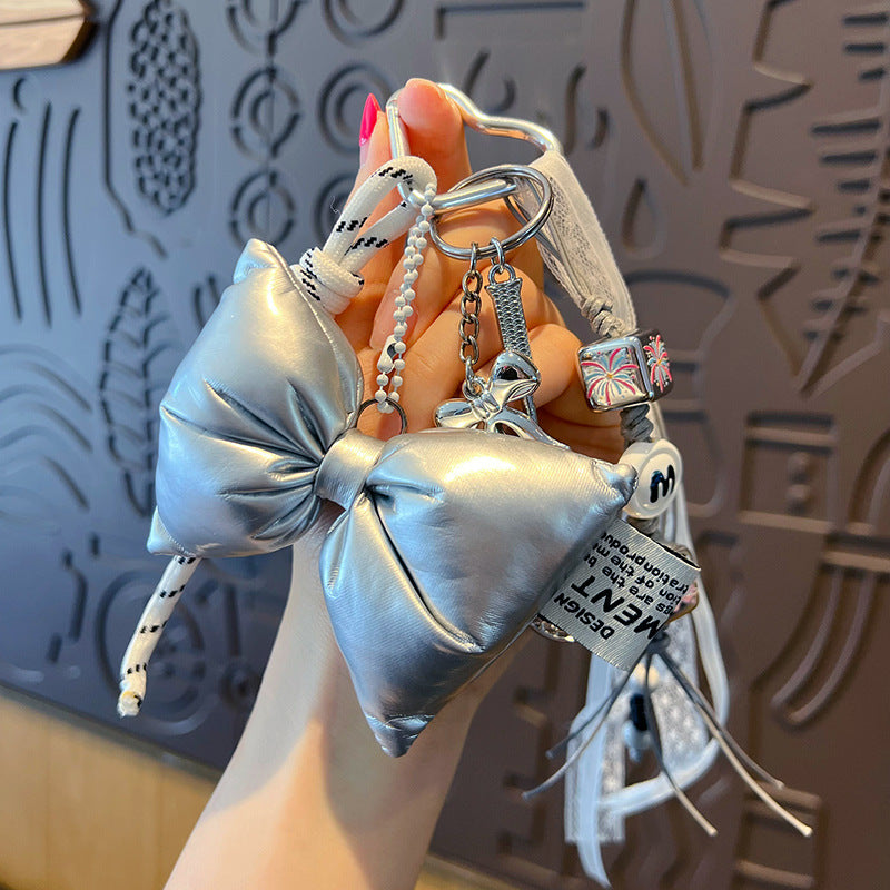 miu series diy silver bracelet keychain pendant couple car key chain creative bag pendant accessories wholesale