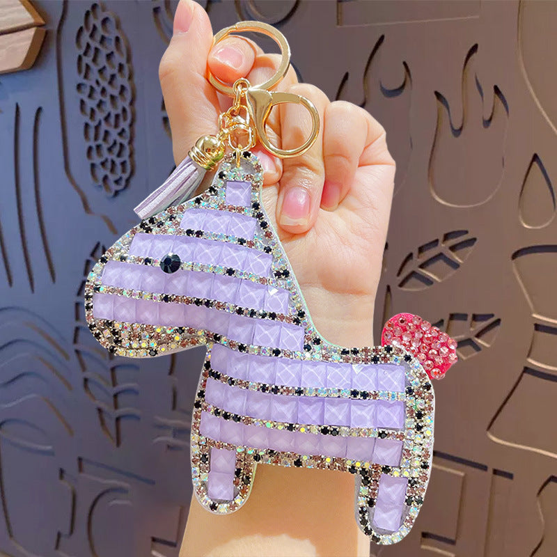 Horse Keychain - Love Pony Mobile Phone Pendant Car Key Chain Student Gift