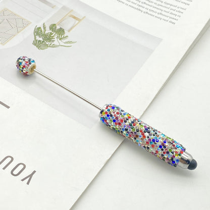 AB colorful full diamond touch screen pen DIY clay handmade rhinestone ballpoint pen live broadcast hot sale beaded gift pen hot sale