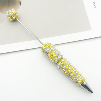DIY  heavy industry full of diamonds full of pearl ballpoint pen creative gradient beaded ballpoint pen gift pen spot wholesale