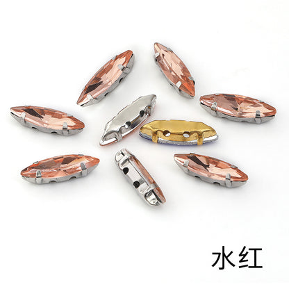 Slender claw drill, manual drilling, hand-stitched glass drill, anti-hook claw drill, hat accessories, clothing accessories, fine brassicle claw drill
