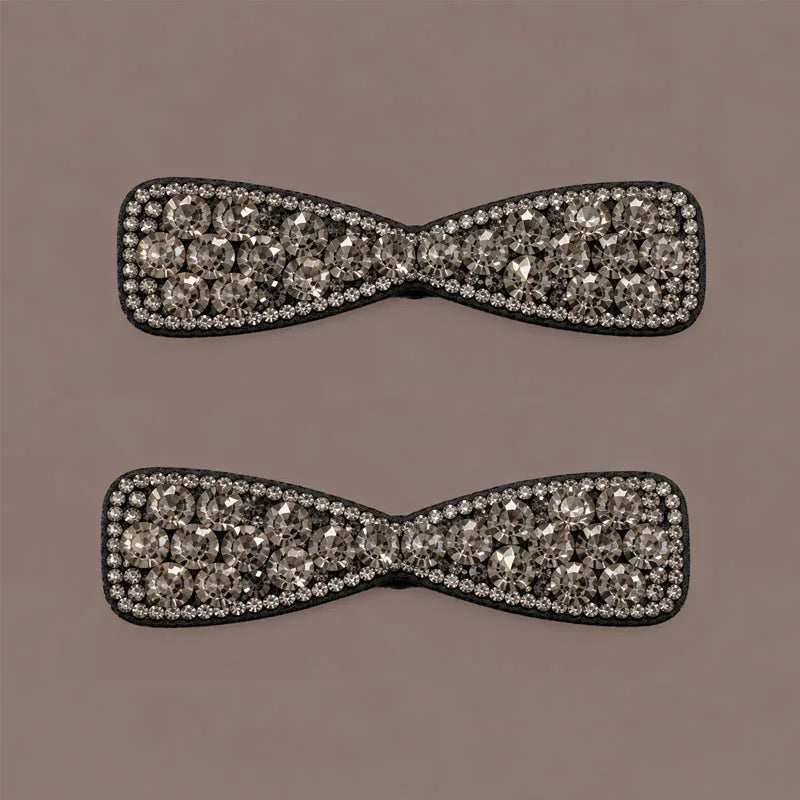 Japanese and Korean new rhinestone bow hair clip, side clip, side bangs clip, high-end front hair clip, hair clip