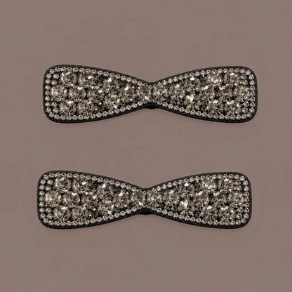 Japanese and Korean new rhinestone bow hair clip, side clip, side bangs clip, high-end front hair clip, hair clip
