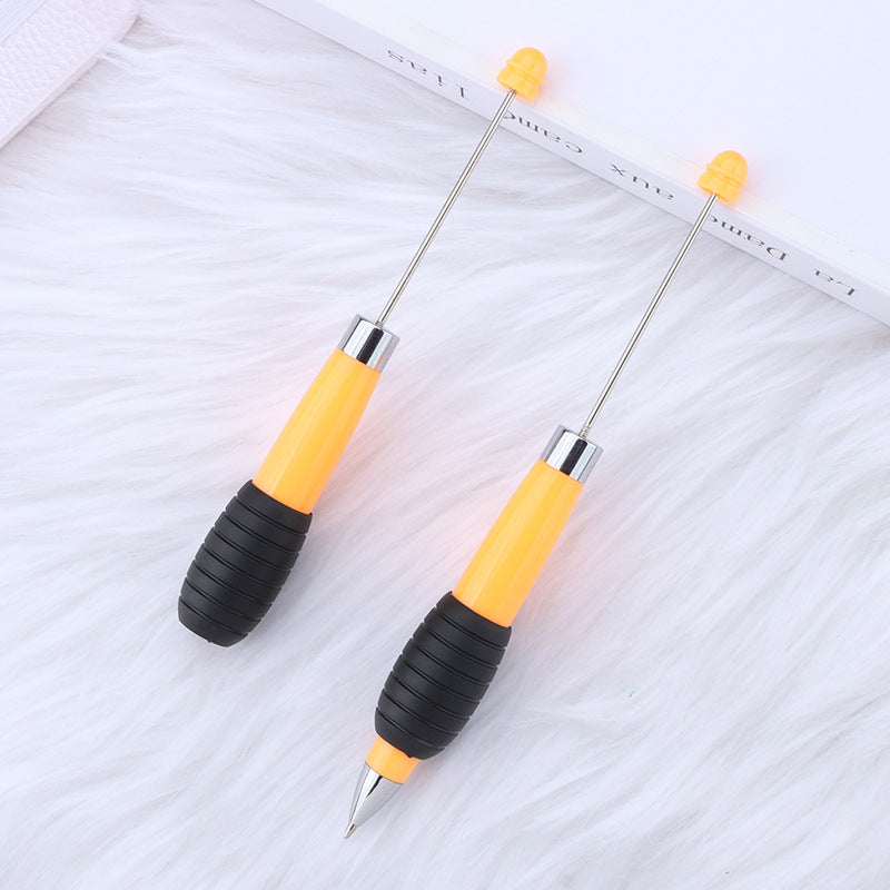 Creative DIY telescopic ballpoint pen, Morandi macaron color rotating telescopic beading, cute love small fresh ballpoint pen