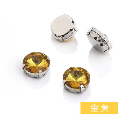 Rivoli Crystal Square Claw Rhinestones - Hand-Sewn Shoe Luggage Clothing Accessories