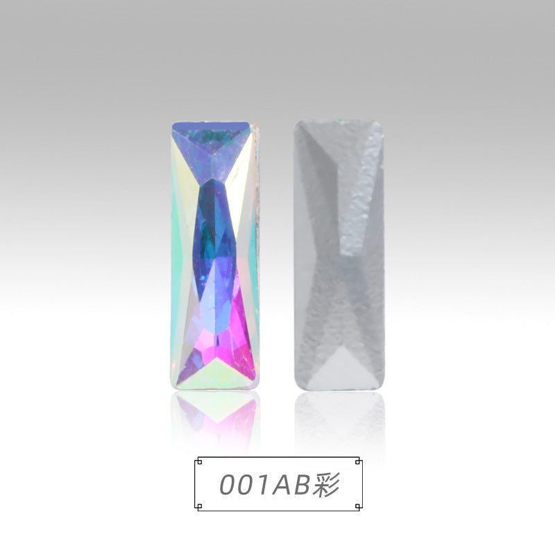 Spot wholesale Rectangular culet, special-shaped, crystal glass diamonds, mobile phone cases, perfume seats, bags and other DIY sticker drills