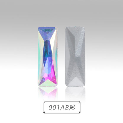 Spot wholesale Rectangular culet, special-shaped, crystal glass diamonds, mobile phone cases, perfume seats, bags and other DIY sticker drills