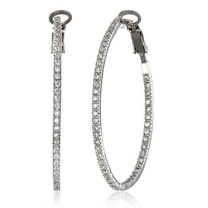 2-4-6-8-10cm oversized earrings exaggerated earrings european and american round rhinestone geometric hoop earrings for women cross-border