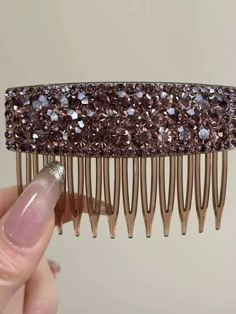 Elegant Diamond Inverted Comb for Women, High-End Rhinestone Hair Comb, Loose Hair Organizer, 2026 New Hair Accessory Hairpin