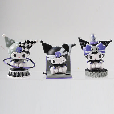 Kuromi Dark Night Story series, Sanrio blind box, trendy play, hand-held office, baby machine, gacha, supermarket toy wholesale