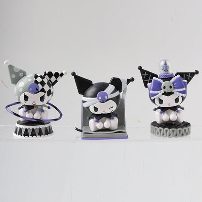 Kuromi Dark Night Story series, Sanrio blind box, trendy play, hand-held office, baby machine, gacha, supermarket toy wholesale