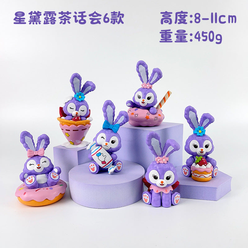 New hot-selling Star Dew series Lulu's tea party 6 birthday gift cake trendy ornaments wholesale