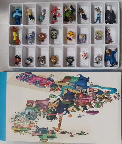 12 Zootopia figures 2nd generation Q version of the Metropolitan Doll Cake Decoration Ornament Model