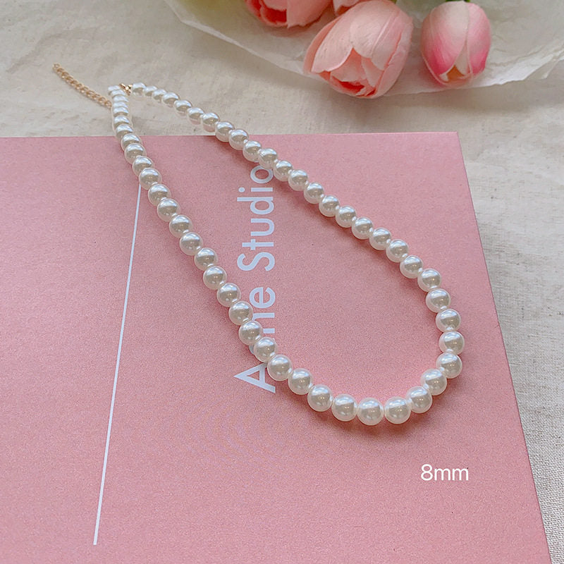 Korean INS style double-layer pearl starry sky necklace for women, sophisticated light luxury necklace, accessory choker collarbone chain