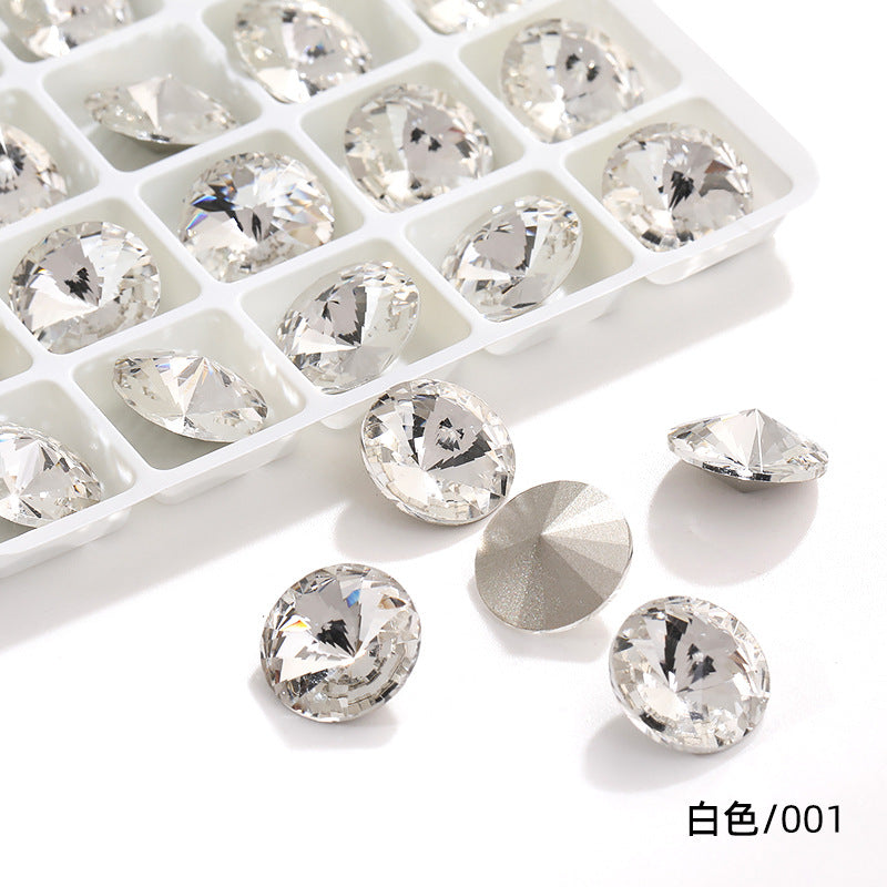 K9 High-End Rhinestone, Satellite, Special-Shaped High-Top Diamond, Wedding Dress, Dress, Crystal Jewelry, Nail Art, Diamond Material, Pointed Bottom Rhinestone