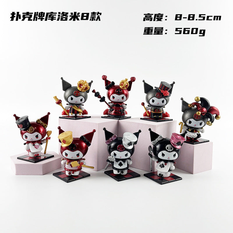 Kulomi Poker Kingdom 8 Sanrio New Poker Kingdom Series Trendy Cute Girl's Heart Figure