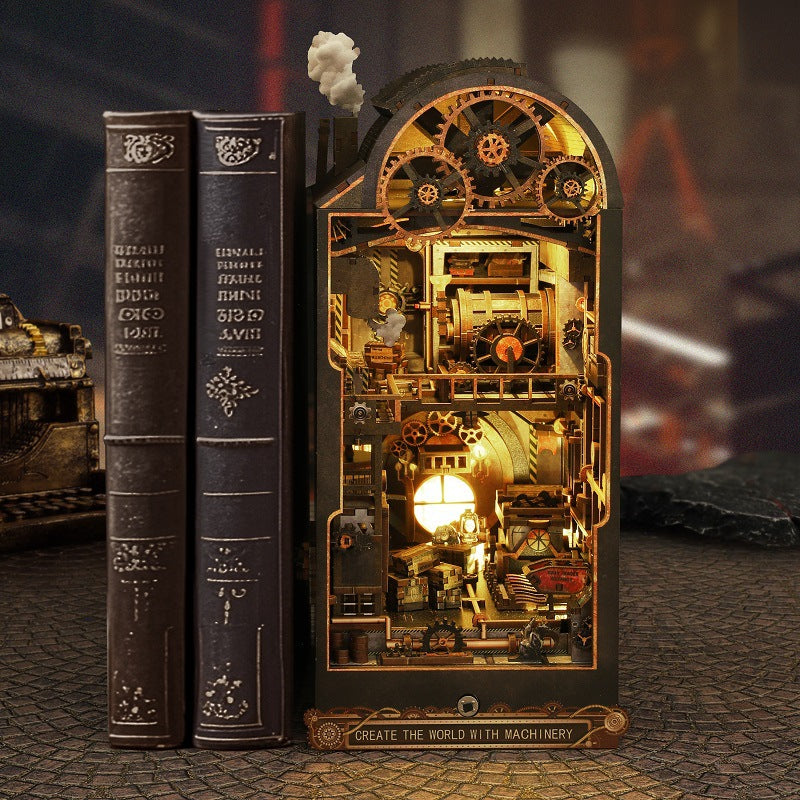 JITT DIY cabin JTSL-19-B mechanical rhythm steampunk style miniature landscape model ornament gift