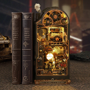 JITT DIY cabin JTSL-19-B mechanical rhythm steampunk style miniature landscape model ornament gift
