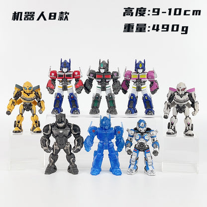 Q version of Transformers toy car bumblebee Optimus Prime tide play blind box figure robot model
