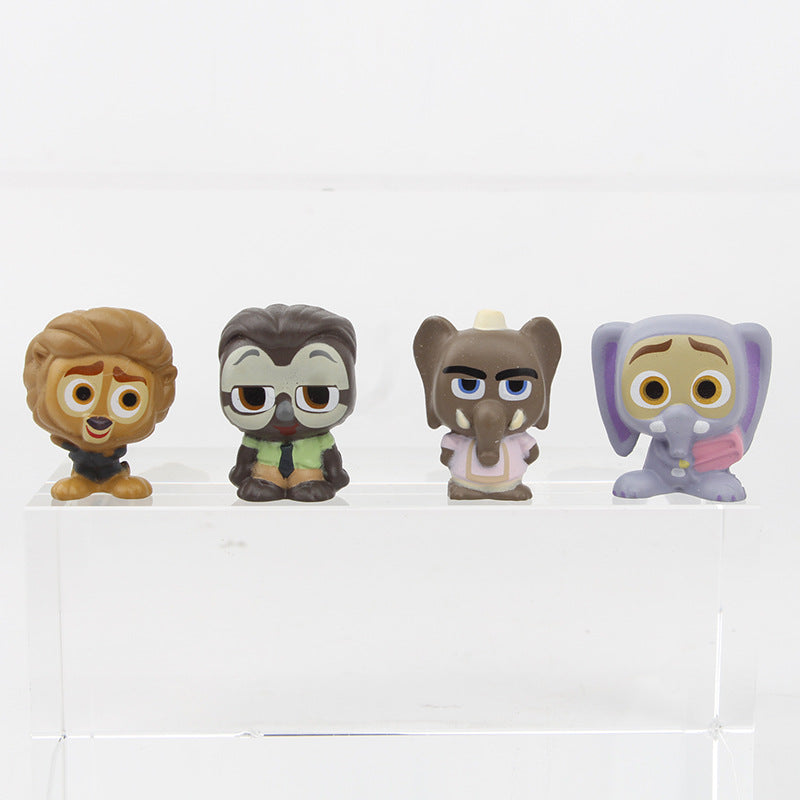 12 Zootopia figures 2nd generation Q version of the Metropolitan Doll Cake Decoration Ornament Model