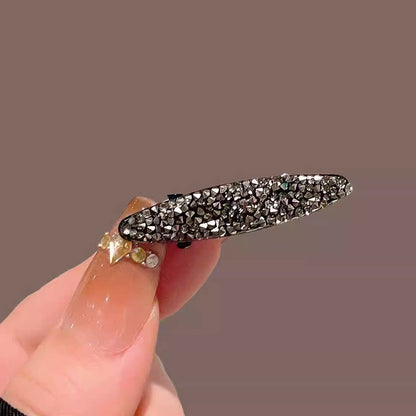 2026 New Super Attractive Side Hair Clip, Small Bangs Hair Clip, Rhinestone Duckbill Clip on the Forehead, Sophisticated Feel