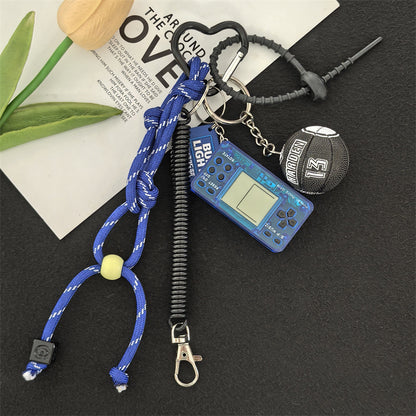 Pocket mini video game console Tetris game console nostalgic decompression toy creative gift keychain