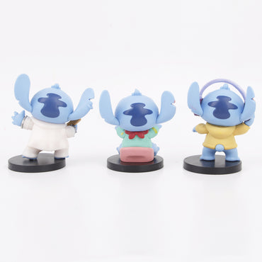 Anime wholesale interstellar baby Stitch happy guitar Stitch doll ornament doll Stitch micro model