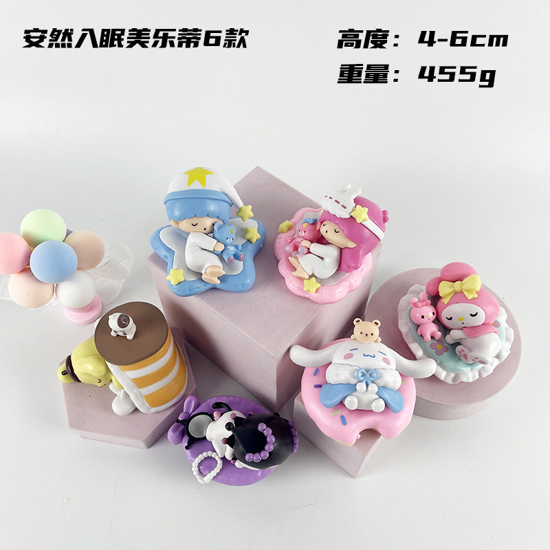 Sleep Peacefully Melody 6 Sanrio Gemini Female Male Merloti Culomi Pudding Dog Ornaments