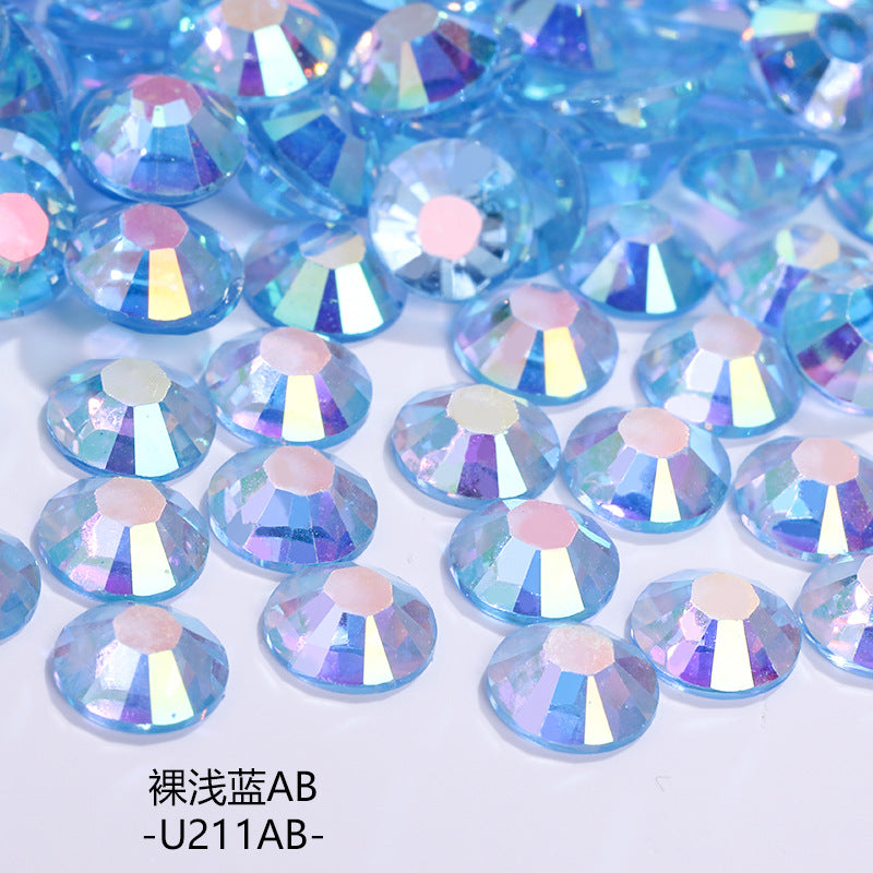 AB Colorful Resin Flat Bottom Rhinestones - Nail Art Clothing Shoes Bag Accessories