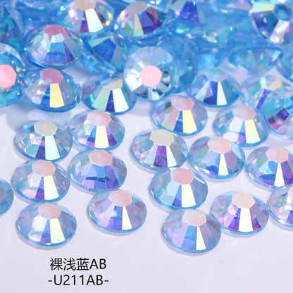 AB Colorful Resin Flat Bottom Rhinestones - Nail Art Clothing Shoes Bag Accessories