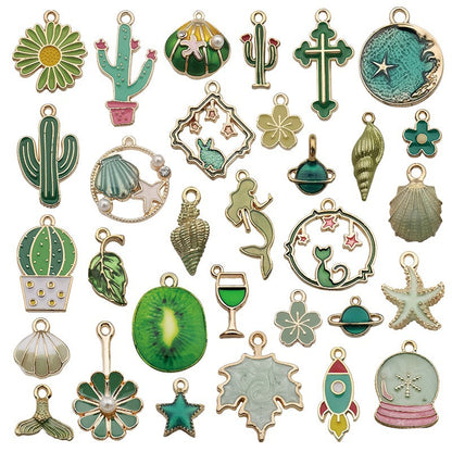 pendant Charms mix collections - Dripping Alloy DIY Bracelet Necklace Earring Key Ring Pendant
