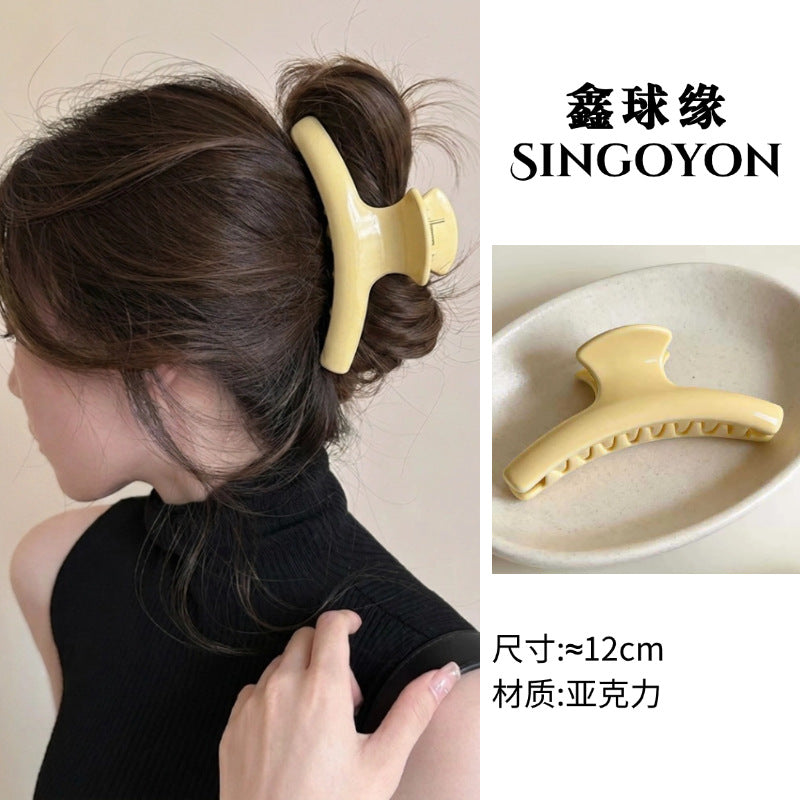 Large Versatile Grab Clip Women's Back of Head Shark Clip Korean Premium Hairpin 2026 Temperament Disc Hair Accessories