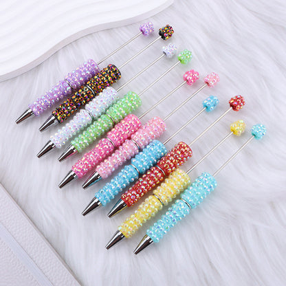 creative DIY diamond-encrusted ballpoint pen broken diamond full diamond ballpoint pen color cute cartoon heavy industry cute pen